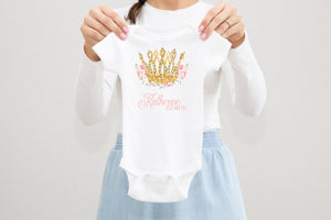 Princess Baby Bodysuit, Princess Crown Bodysuit, Baby Shower Gift, Pregnancy Reveal Baby Shirt, Baby One Piece, Princess Baby Outfit