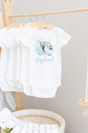 Turtle Baby Bodysuit, Turtle Baby Outfit, Baby Shower Gift, Pregnancy Reveal Baby Shirt, Baby One Piece, Turtle Baby Outfit, Turtle Baby