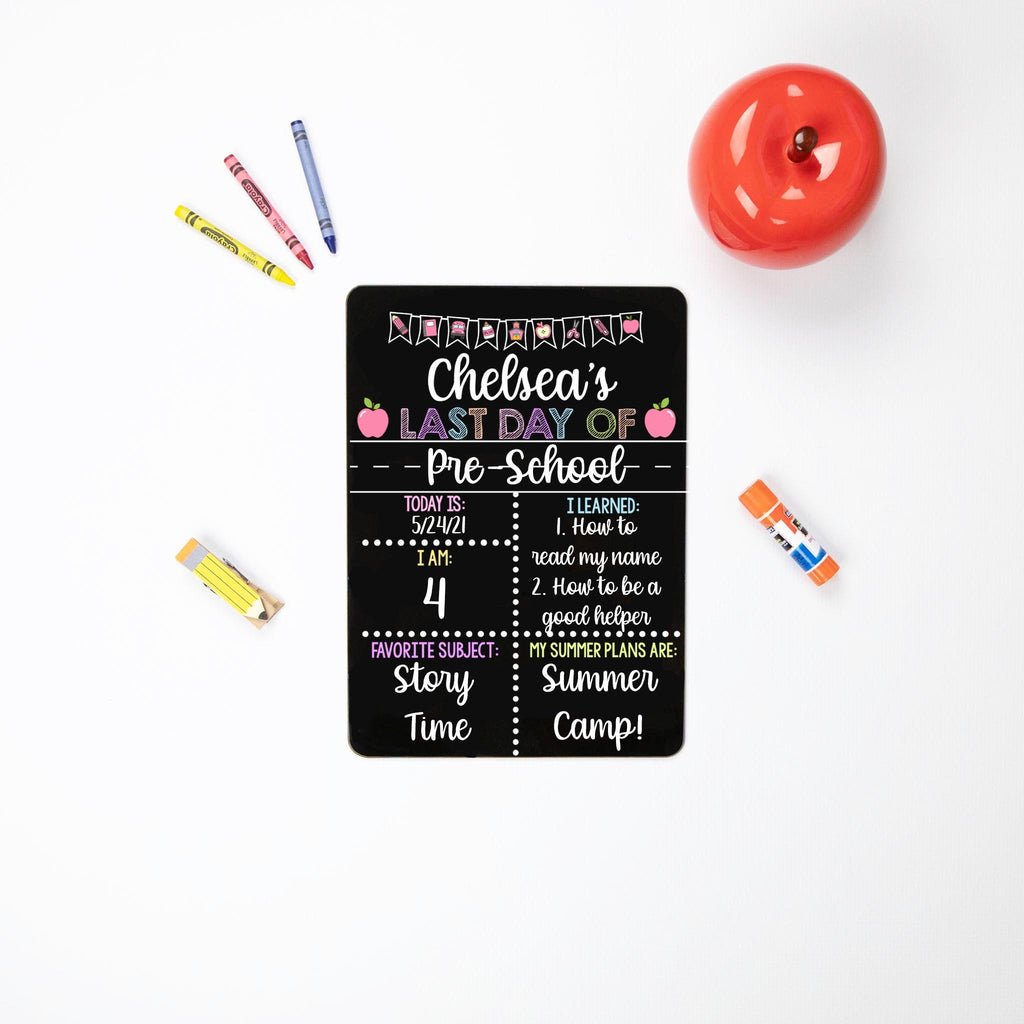First Day of School Sign, First and Last Day Signs, Liquid Chalk Schoo –  The Little Blue Lion