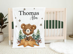 Bear Nursery Baby Blanket