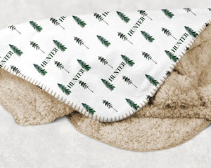Forest Trees Baby Swaddle Blanket