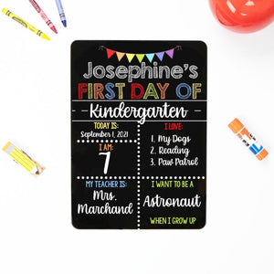 Reusable First and Last Day of School Sign, Liquid Chalk Dry Erase School Board, First Day of School Sign, Classic Primary School Sign Set