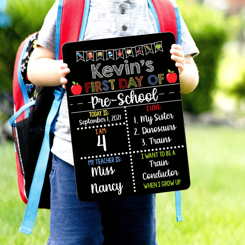 First Day of School Handheld Sign / Personalized / Back to School / Last  day of school