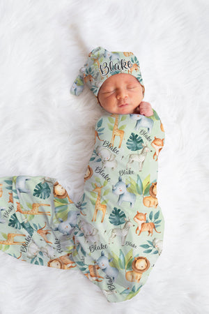 Safari Baby Swaddle Blanket