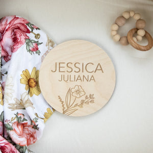 Engraved Baby Name Sign, Wood Baby Name Sign, Baby Announcement Sign, Birth Announcement Sign, Baby Photo Prop, Wood Baby Sign, Photo Prop